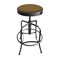 Holland Bar Stool Co Adjustable Stool, Clear Coat Finish, Canter Saddle Seat 910CL012 - alternate 1